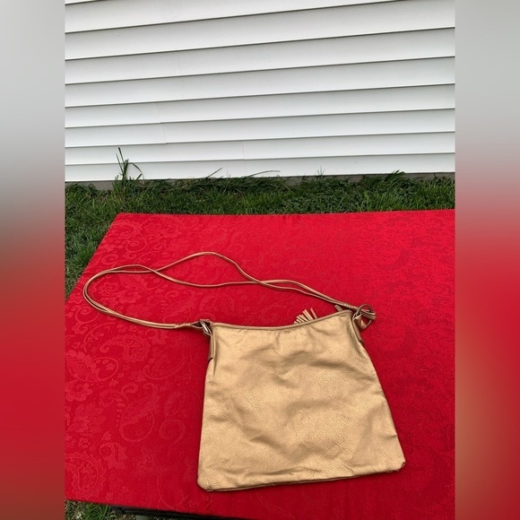 Roxy Purse metallic bronze Y2k‎ bag spring summer tassel braided - Picture 4 of 9